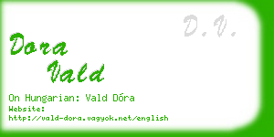 dora vald business card