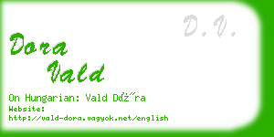 dora vald business card